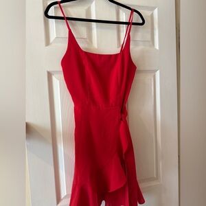Elegant Red Sleeveless Dress